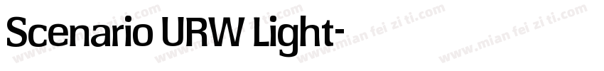 Scenario URW Light字体转换